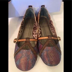 Bobbi blu blue lace shoes size 10